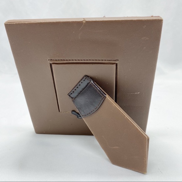 Vintage Floral Tooled Leather Patchwork Picture Frame Square - Picture 3 of 6